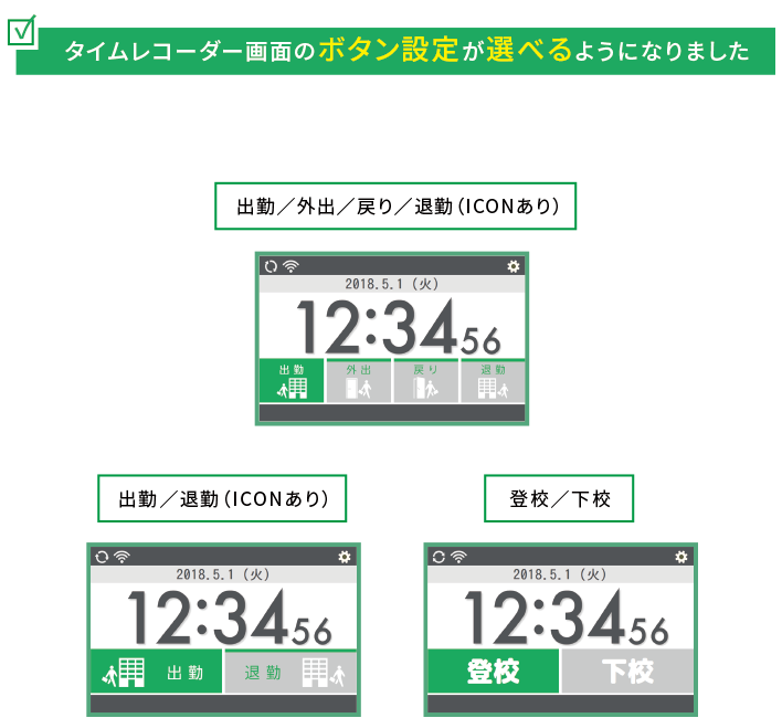 出勤 退勤 戻り 退勤